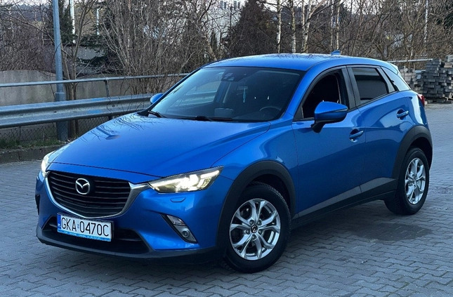 Mazda CX-3 cena 57997 przebieg: 107000, rok produkcji 2015 z Małomice małe 379